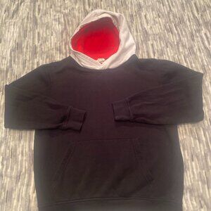 H&M Hoodie Boys Size 12-14Y Black White Red Sweatshirt
